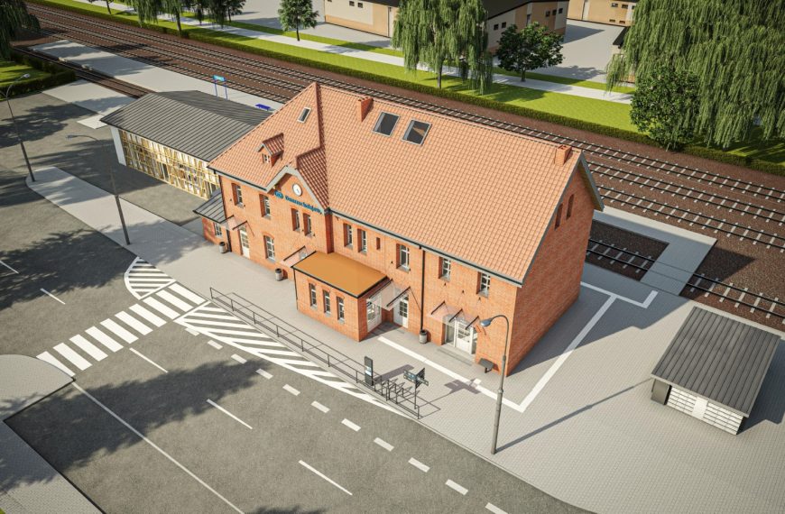 Dworzec PKP w Pucku: rusza przebudowa. Kolej pokazała jak będzie wyglądał budynek z 1928 roku.…