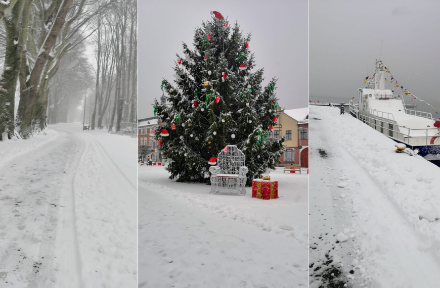 Puck (2021). Biała zima w grudniu rozgościła się na dobre!…
