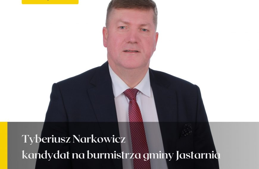 5 pytań do kandydata na burmistrza gminy Jastarnia Tyberiusza Narkowicza…